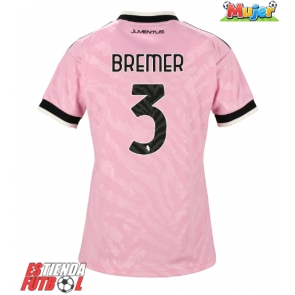 Juventus Gleison Bremer #3 Segunda Equipación Mujer 2026-27 Manga Corta